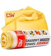 DSV Standard Premium Car Chamois Drying Towel, Drying Super Absorbent Chamois Cloth for Car Wash,...