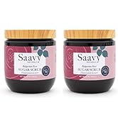 Saavy Naturals Sugar Scrub Body Exfoliator, Indulgent Bulgarian Rose, Natural Exfoliation and Moi...