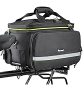 35L Bike Storage Bag Double Side Pannier Bags,Waterproof Cargo Rack Pack Saddle Bag Shoulder Bags...