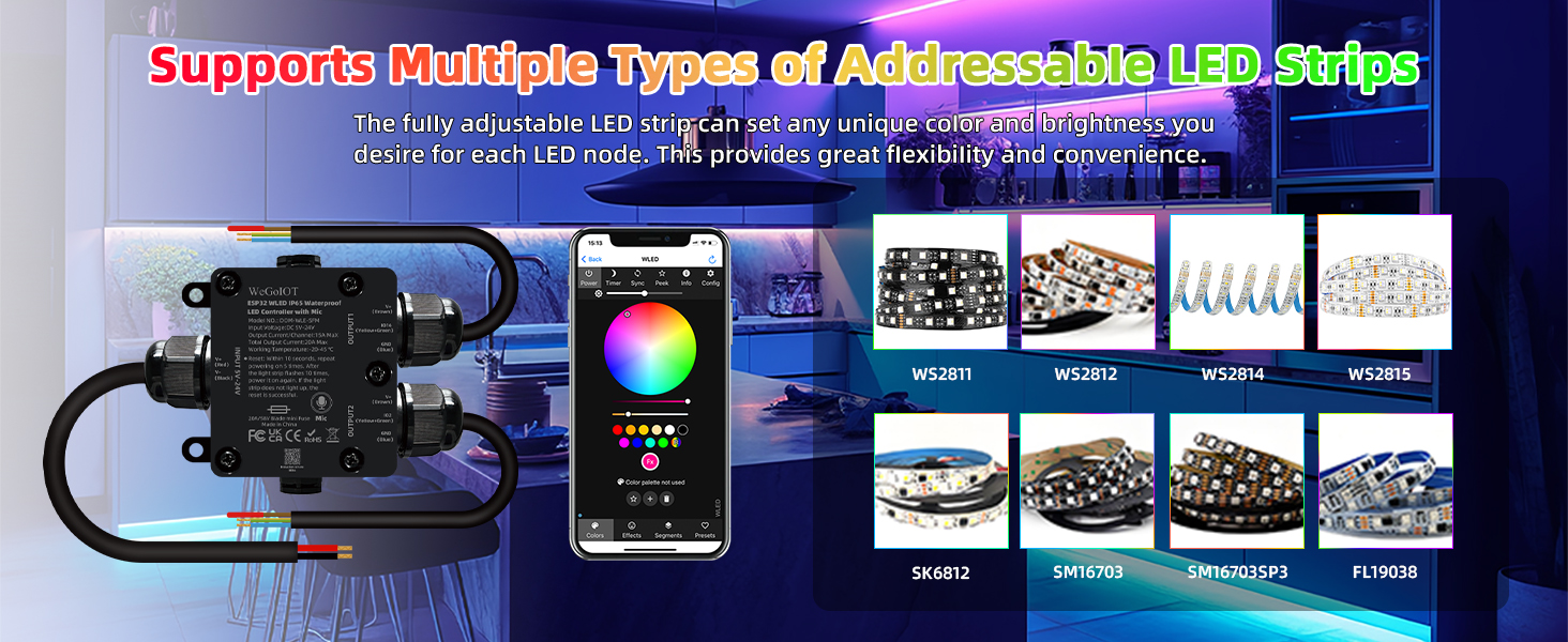 Waterproof ESP32 WLED Controller