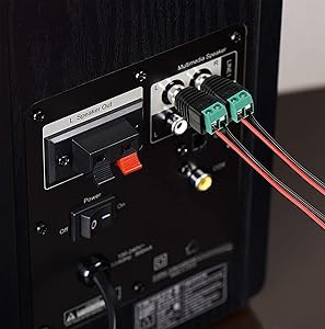 Speaker wire to rca adapter,Phono RCA Plug TO AV Screw Terminal Plug Connector CCTV Video AV Balun.