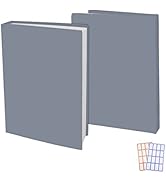 2 Pack Stretchable Book Sleeve Covers, for Paperbacks Hardcover Textbooks up to 9" x 12", Office ...