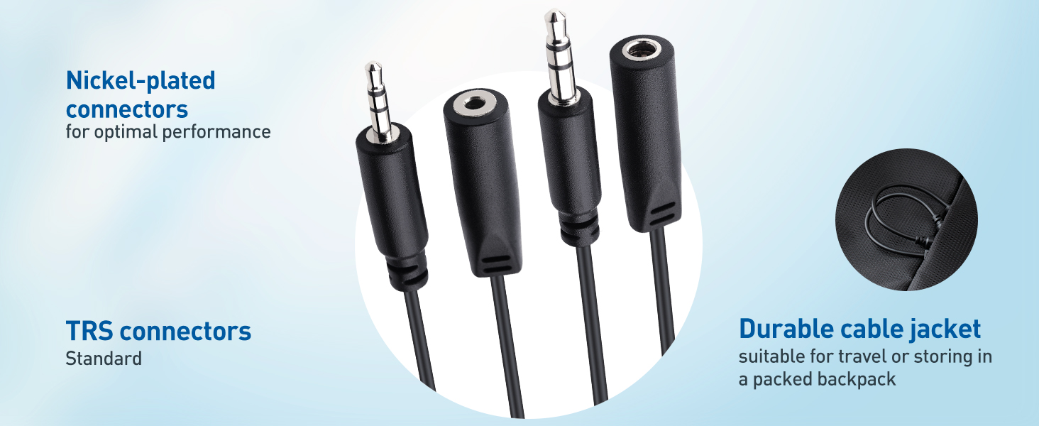 Combo-Pack 2.5mm and 3.5mm Headphone Adapter Kit
