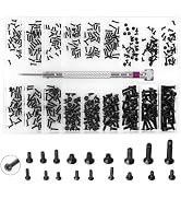 Computer Screws Laptop Screws 500 Pcs M1.2/M1.4/M2.0 Small Screws Kit for Motherboard PC SSD Glas...