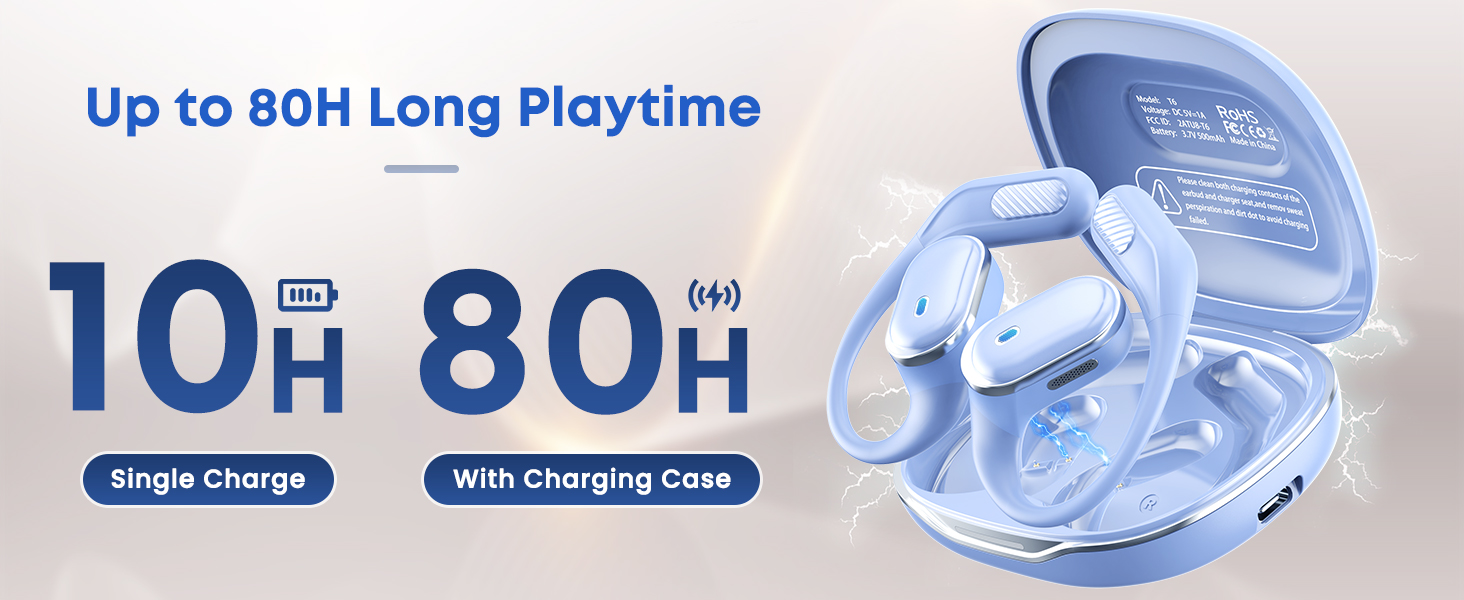 Up to 80H Long Playtime
