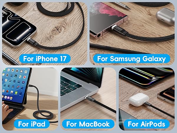 retractable magnetic fast charger usb c cable 60w