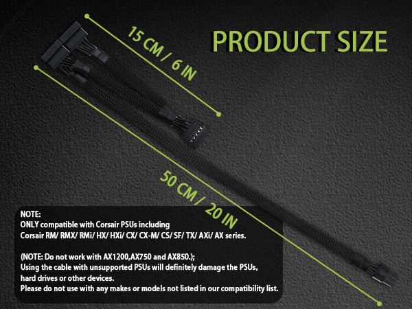 SATA Power Cable for Corsair PSUs