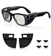 Safety Glasses Side Shields Accessories Compatible with Ray-Ban Meta Gen 1/2 & Oakley Meta Wayfar...