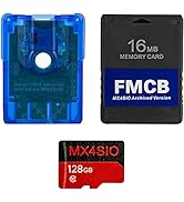 RGEEK PS2 MX4SIO TF Card Adapter with 128G TF SD Adapter and PS2 FMCB Memory Card for All PS2 Ver...
