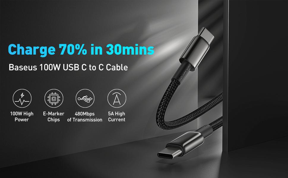 100w usb c to usb c cable