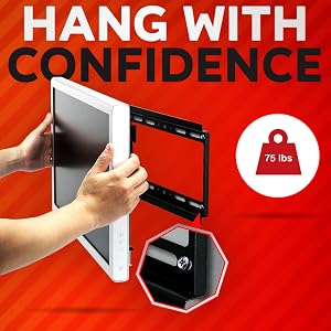 Hang with confidence upto 75lbs