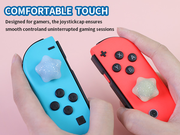 Cute Switch Joycon Thumb Grips Caps, Kawaii 3D Thumbstick Button Joystick Cover