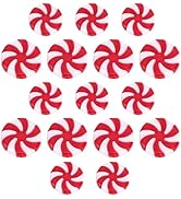 TENDYCOCO 50PCS Christmas Candy Cane Ornaments Lollipop Christmas Tree Hanging Ornaments DIY Cand...