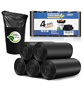 4 gallon black trash bags