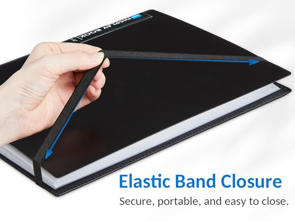 Art Portfolio 9"x12" 72 Pockets with elastic band