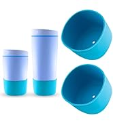 JTJEI 2pcs Silicone Boot for Owala SmoothSip Slider 12oz 20oz, Anti-Slip Protective Sleeve for Ow...