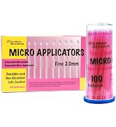 LA MIERE 400Pcs/Box Bendable Dental Microbrush Applicator, Disposable Micro Brushes International...