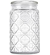 Adodeen 32oz Vintage Glass Jar With Lid, Glass Storage Containers, Airtight Kitchen Storage Conta...
