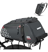 KEMIMOTO Rear Bike Rack Bag - 8L PVC Water Resistant Ebike Bags for Bicycle Rear Rack, Bicycle Tr...