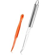 Stainless Steel Fruit Knife Orange Peeler Tools Grapefruit Utensils Tool for Citrus Lemon Kiwi Sa...
