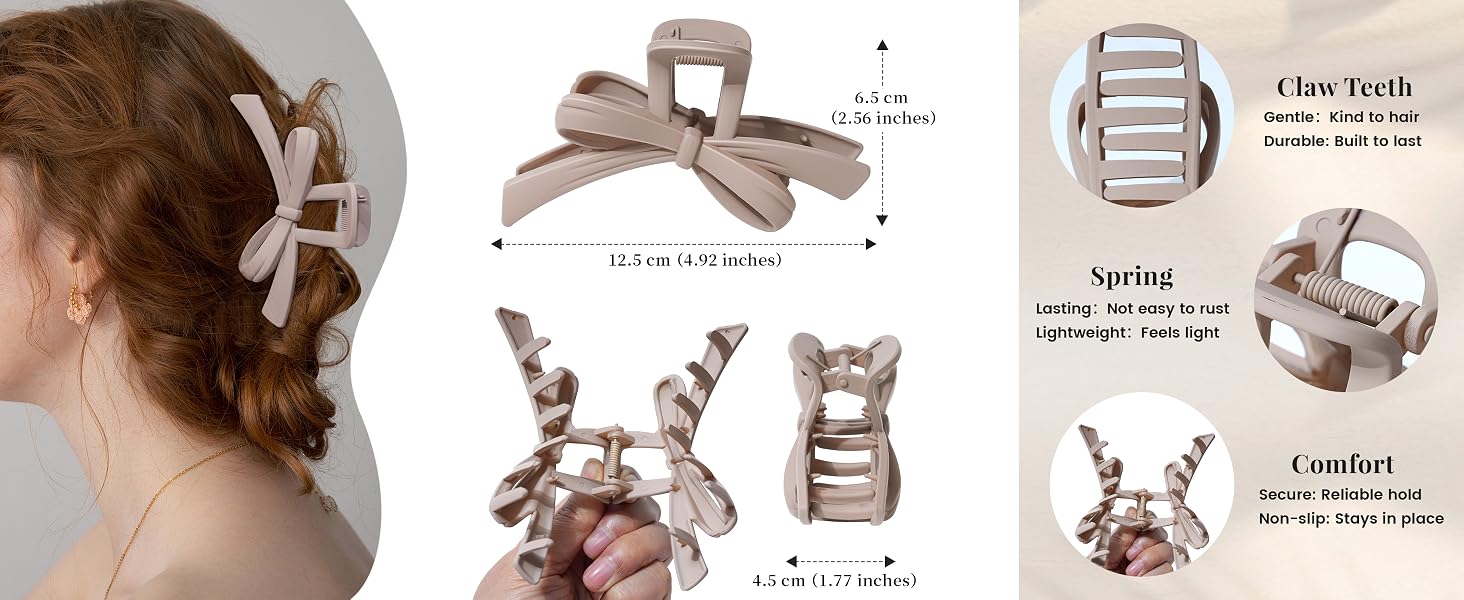 Cute Bow Claw Clip