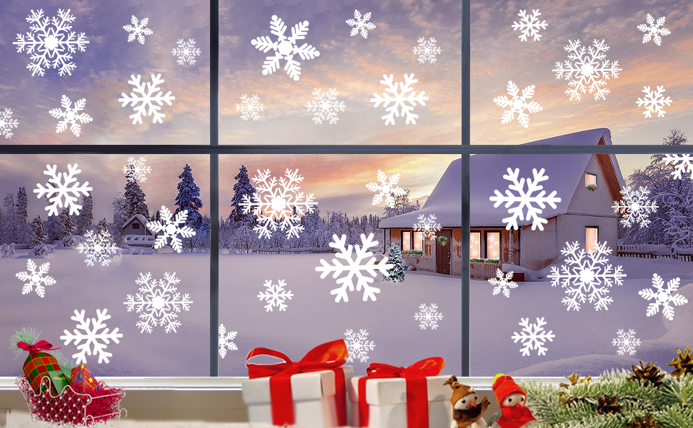 Christmas window stickers