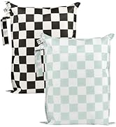 Tiny Twinkle Mess Proof Wet Bags | 2-Pack Reusable Waterproof Wet Bags for Swimsuits | Baby Cloth...