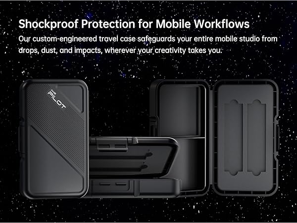 complete kit of the m.2 docking station with aluminum dock and storage case