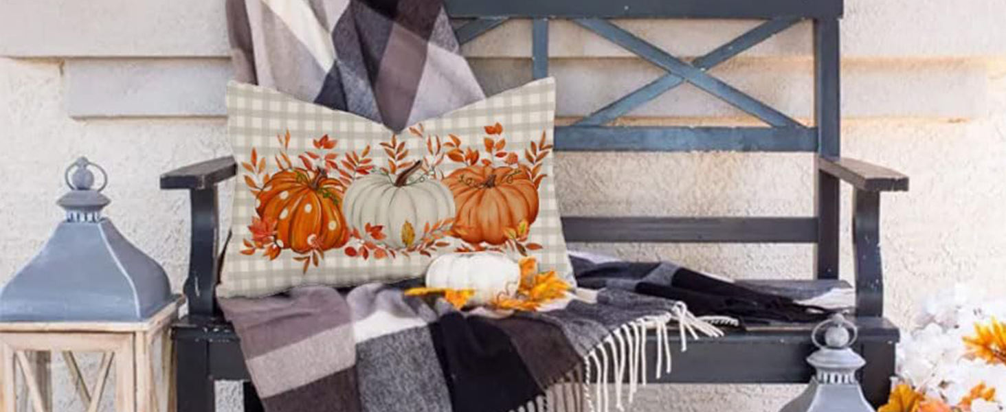 fall pillow covers 12x20