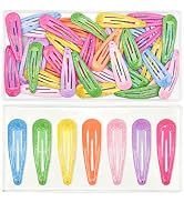 49 Pcs Glitter Metal Hair Clips for Women Teens Girls, 2 Inch Teardrop Snap Hair Barrettes, Non-S...