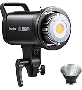 Godox SL100D Daylight LED Video Light, 100W 5600K 32100Lux @1M CRI 96+TLCI 97+ Bowens Mount COB L...