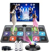 FWFX Dance Mat Games for TV - Wireless Musical Electronic Dance Mats with HD Camera, Double User ...