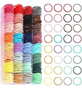 Baby Elastic Hair Ties 32 Colors, 384PCS Small Tiny Colorful Hair Bands for Infants Kids Baby Gir...