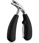 FVION Innovative Design Angled Head Toenail Clippers, Professional Ingrown Toe Nail Clippers for ...