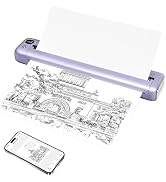 Rongta Portable Printer, Bluetooth Inkless Thermal Printer Wireless for Travel, Compatible with A...