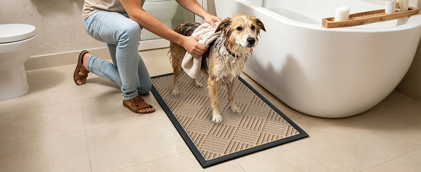bathroom dog mat