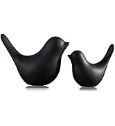 FANTESTICRYAN Small Animal Statues Home Decor Modern Style Black Decorative Ornaments for Living ...