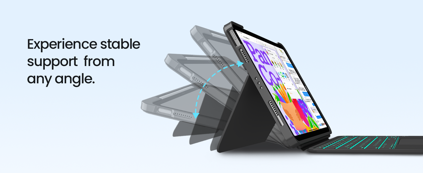 typecase Keyboard Case for iPad A16 11th / 10th Gen & iPad Air 11-inch(M4/M3/M2, 2026/2025/2024)