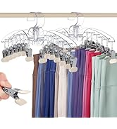 Cozcty Legging Organizer for Closet Hanging, 2 Pack Yoga Pants Hangers Holds Up to 28 Leggings, S...