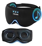 ZHENYEMEI 3D Sleep Mask with Bluetooth Headphones, Sleeping Headphones for Side Sleepers, Wireles...