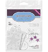 3L Corporation Self-Adhesive Scrapbook Foam Embellishment Shapes, Stars