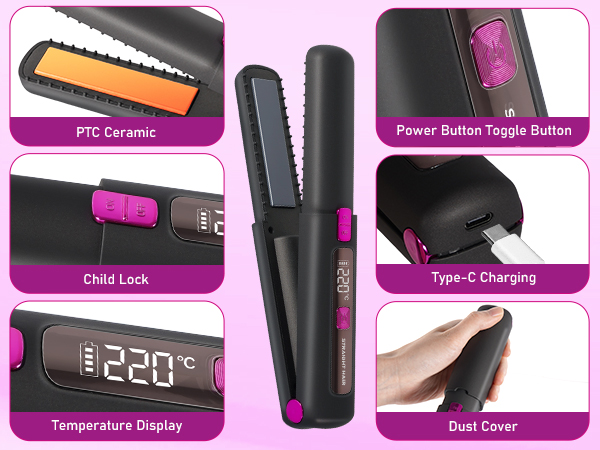 Cordless Hair Straightener