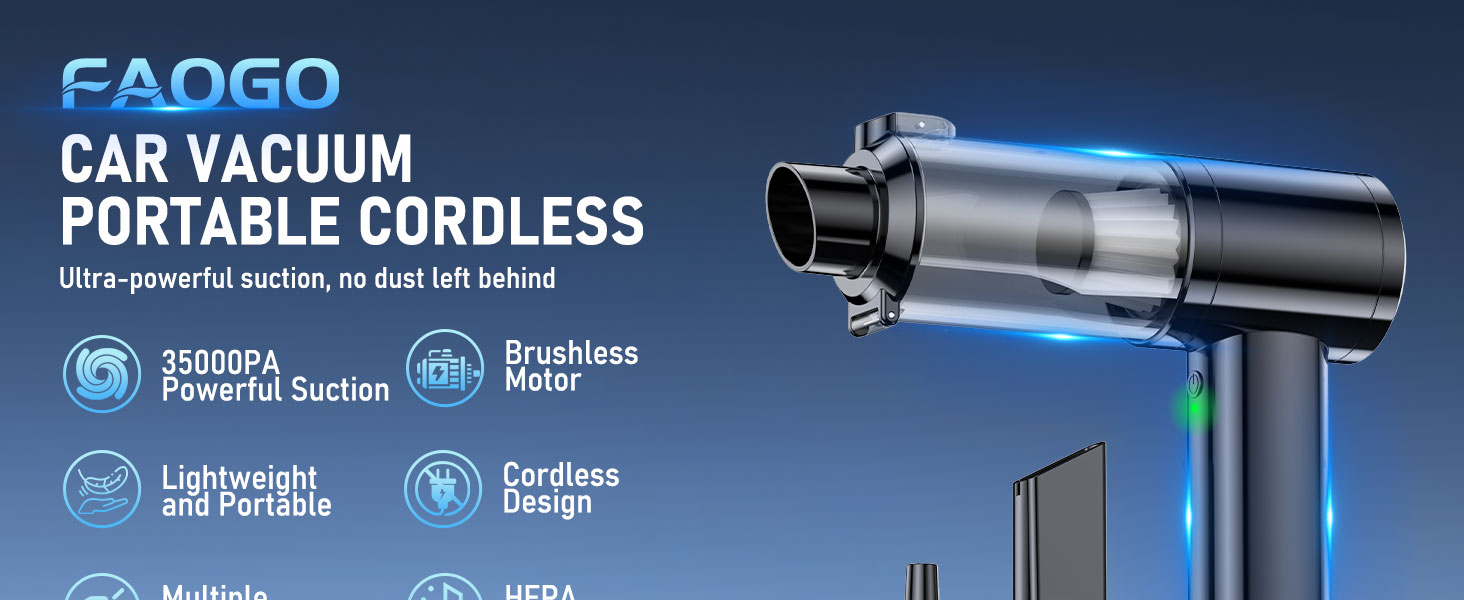 Car Vacuum Portable Cordless