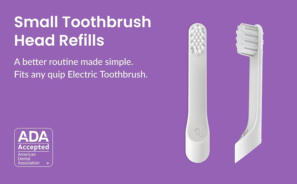 Kids toothbrush head refills. Fits any quip electric toothbrush