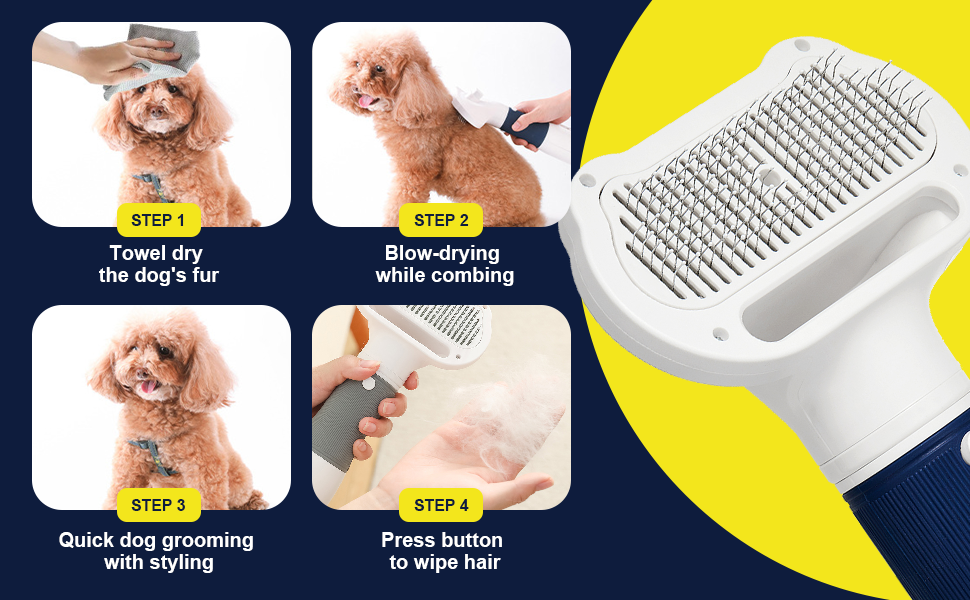 blow dryer with comb dog bath brush dog grooming supplies dog bath supplies dog comb
