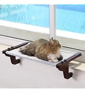 Zakkart Easy Seat Cat Perch for Window Sill - Hammock Design w/Premium Wood & Robust Metal Frame ...