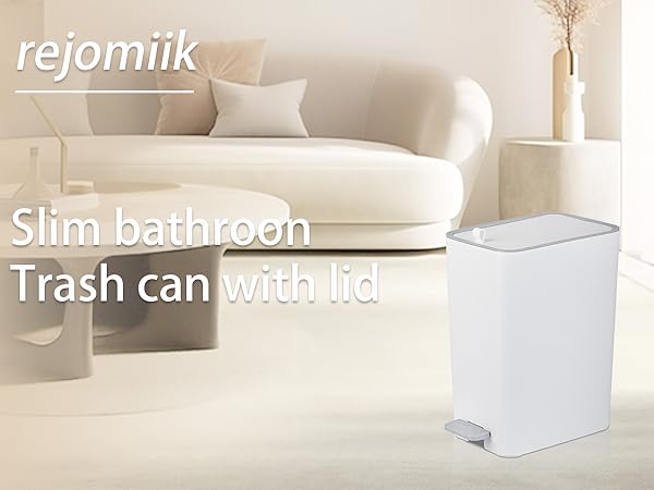 bathroom trash can