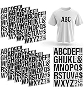 CXWLJL 10 Sheets Iron on Letters for Clothing Heat Transfer Vinyl Iron on Letters for DIY T-Shirt...