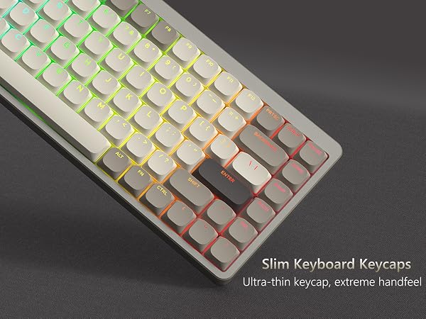 Low Profile Keycaps - Shine Through PBT Key caps