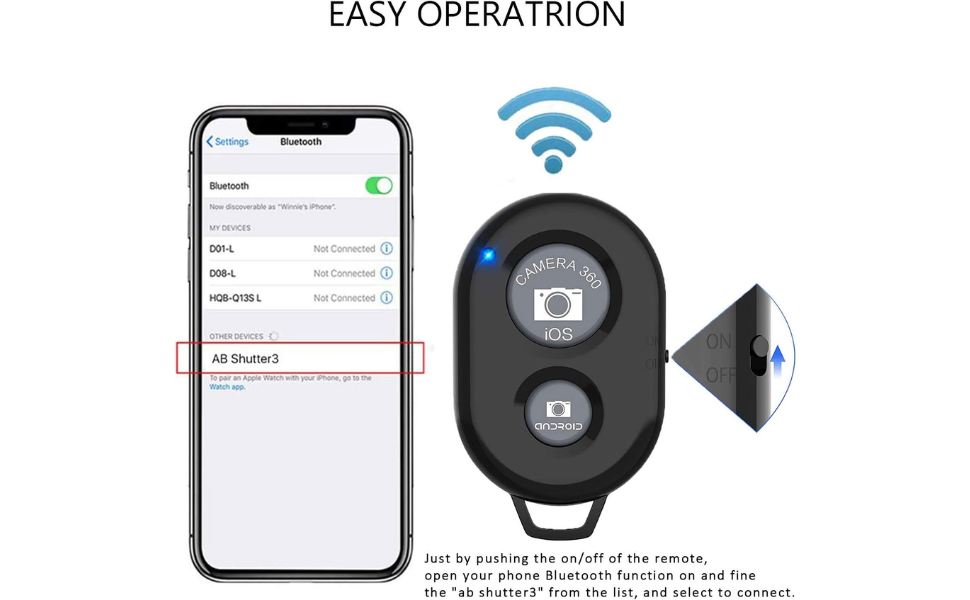 phone camera remote button camera remote bluetooth camera button wireless shutter for iphone